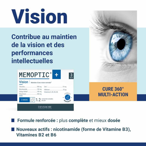 Memoptic 90 comprimés - Boostez Mémoire et Vision