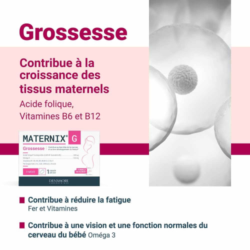 DENSMORE Maternix G Grossesse 90 Capsules - Boostez votre santé
