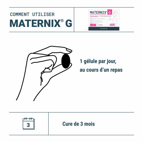 DENSMORE Maternix G Grossesse 90 Capsules - Boostez votre santé