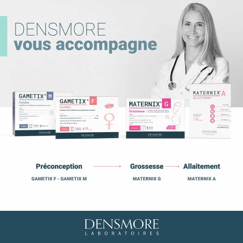 DENSMORE Maternix G Grossesse 90 Capsules - Boostez votre santé