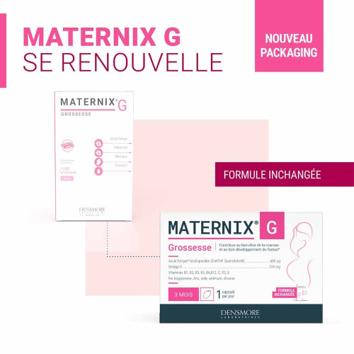 DENSMORE Maternix G Grossesse 90 Capsules - Boostez votre santé