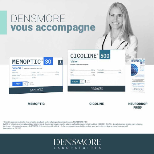 Densmore Cicoline 500 - 30 Sachets pour Vision et Mémoire