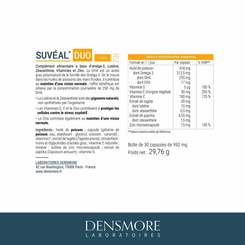 Suvéal Duo Capsules Concentrées 30 Capsules