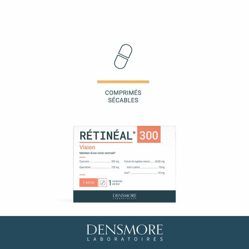 Densmore Retineal 30 Comprimés - Vision Saine avec Zinc