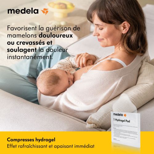MEDELA Hydrogel Compresses 4 - Soulage Mamelons Douloureux
