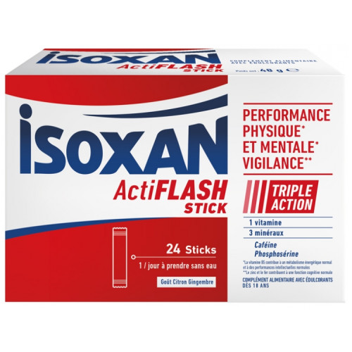 Isoxan Actiflash Sticks 28 - Boost Physique et Mental