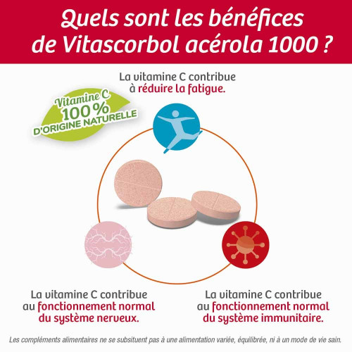 VitascorbolAcérola 1000 Lot de 2