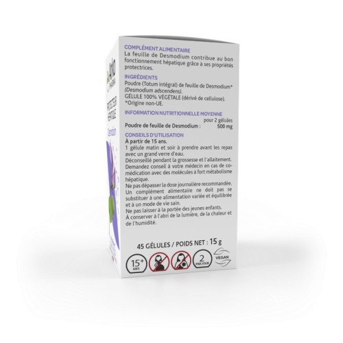 Arkopharma Arkogélules Desmodium 45 - Soutien Hépatique