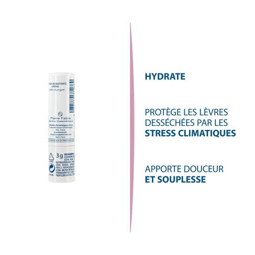 Ducray Ictyane Stick Lèvres 3g - Hydratation Intense