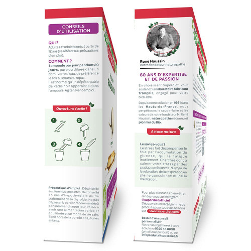 Super Diet Radis Noir Bio 20 Ampoules 300ml - Bien-être Digestif