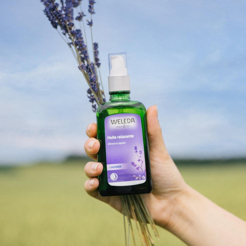Weleda Huile Relaxante Lavande 100ml - Anti-stress, Sommeil Réparateur