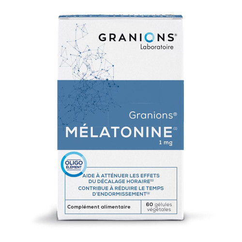GRANIONS Mélatonine 1mg 60 Gélules - Sommeil Réparateur