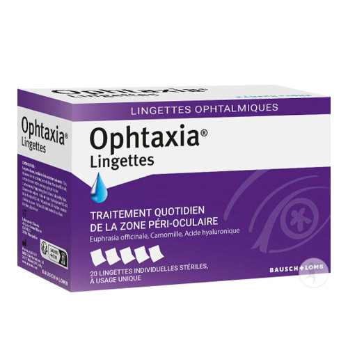 BAUSCH & LOMB Ophtaxia 20 Lingettes Soin Paupières Cils