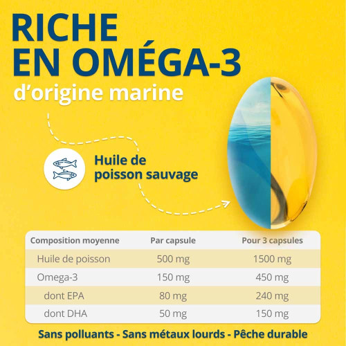 Isodisnatura OM3 120 Capsules - Soutien Cardiaque avec Omega 3