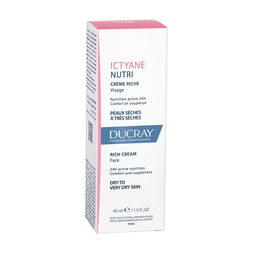 Ducray Ictyane Nutri Crème Riche 40ml - Hydrate et Nourrit