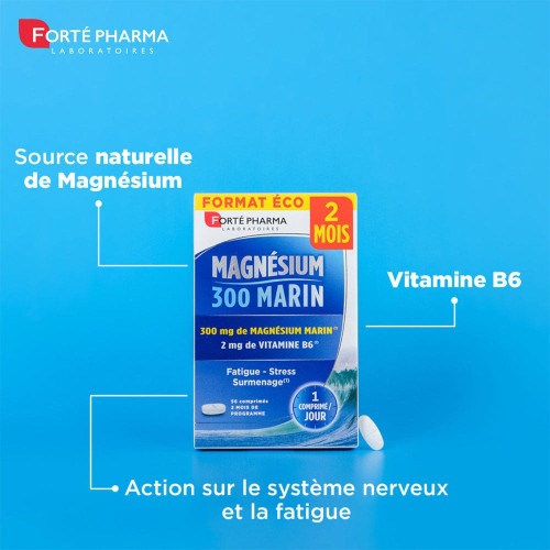 FORTE PHARMA Forté Mag 300 Marin 56 Comprimés - Anti-Fatigue