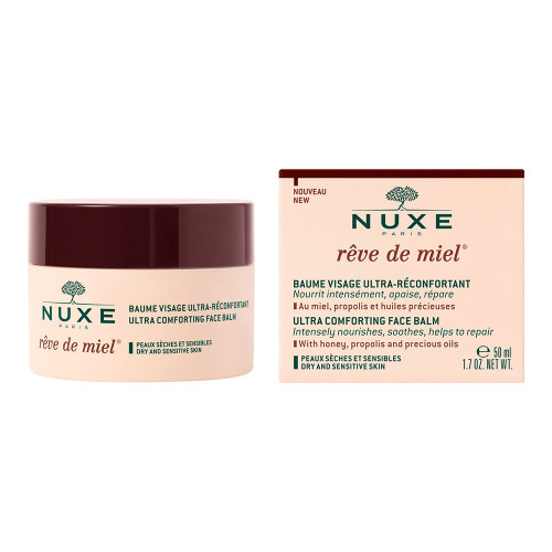 NUXE Rêve de Miel Baume Visage 50ml - Hydratation Peaux Sèches
