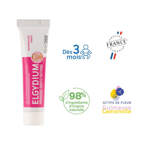 ELGYDIUM Premières Dents Apaisant 15ml - Soulage Poussée Dentaire