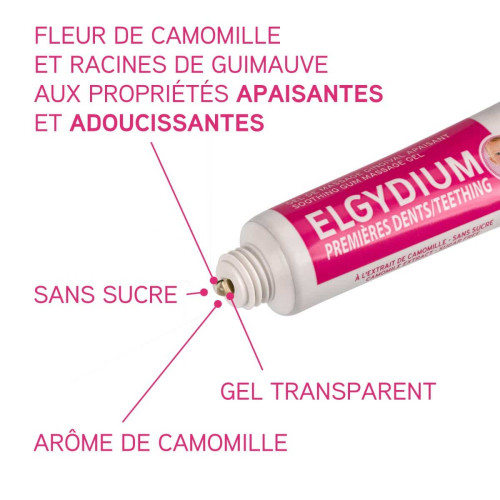 ELGYDIUM Premières Dents Apaisant 15ml - Soulage Poussée Dentaire