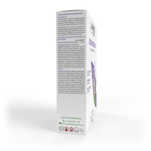 Arkopharma Desmodium 2300mg 20 Ampoules - Détox Foie