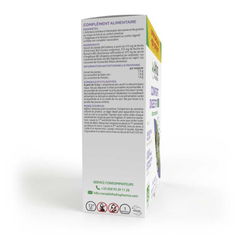 Arkopharma Digestif Bio Ultra 30 Ampoules - Confort Intestinal