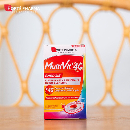 Forte Pharma MultiVit'4G Energie 30 Comprimés - Boost Quotidien