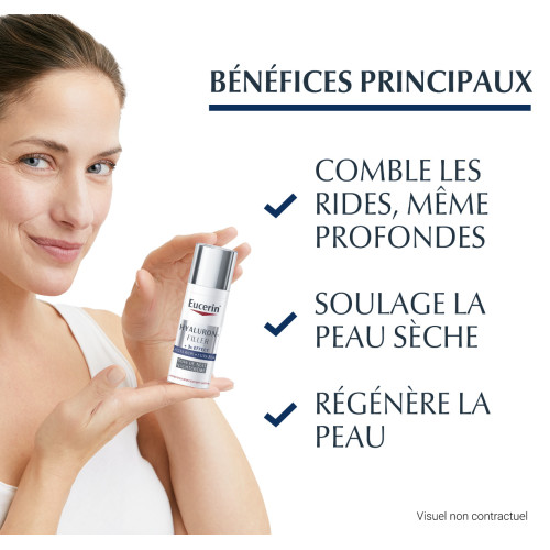 Eucerin Hyaluron-Filler Soin Nuit 50ml - Hydrate et Régénère