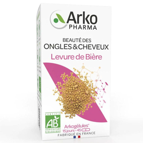 Arkopharma Levure de Bière Bio 150 Gélules - Beauté Cheveux Ongles