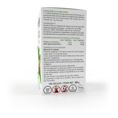 Arkopharma Arkogélules Konjac Bio 150 pour Perte de Poids