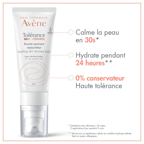 AVENE Tolérance Control Baume Apaisant 40ml - Calme Peau Hypersensible