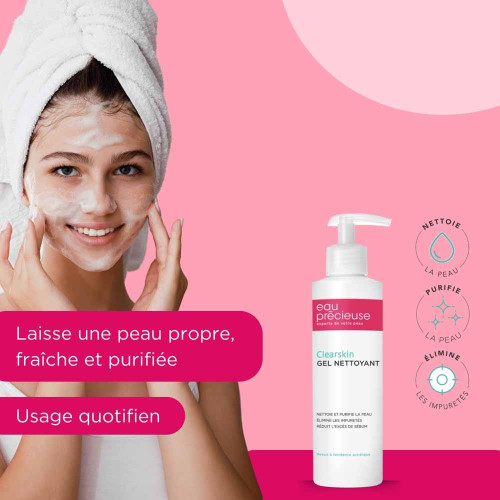 EAU PRECIEUSE Clearskin 200ml - Nettoie et réduit sébum