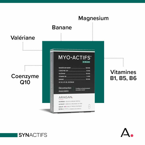 SYNACTIFS Myo Actifs 30 gélules - Soulage Crampes Musculaires