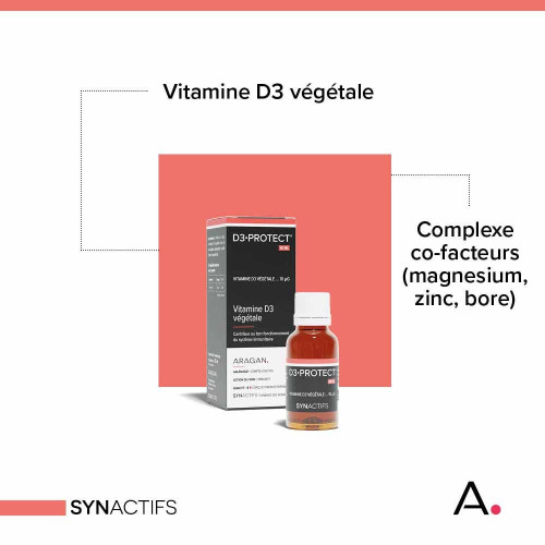 Aragan D3 Protect 20ml - Vitamine Végétale Immunité Boost