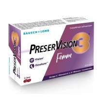 PreserVision 3 Femme BAUSCH & LOMB - 60 Capsules pour Vision et Os