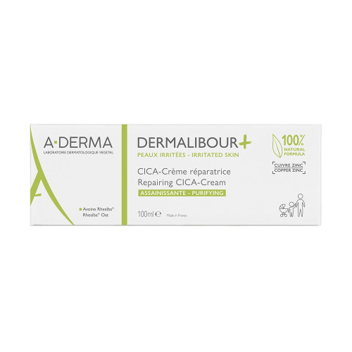 ADERMA Dermalibour+ Cica-Crème 100ml - Apaise et Répare Peaux Irritées
