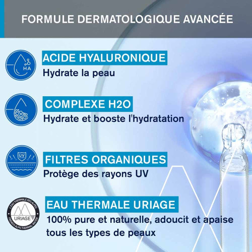 Uriage Crème Eau Légère SPF20 40ml - Hydrate et Illumine