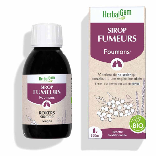 Herbalgem Sirop Fumeurs 150ml - Aide Respiratoire Anti-Tabac