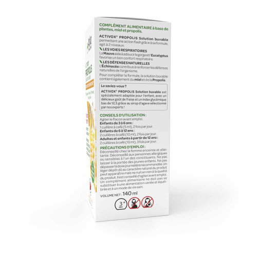 Arkopharma Activox 140ml: Sirop Respiratoire Miel Propolis