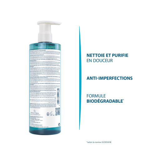 Ducray Keracnyl Gel Moussant 400ml - Purifie et Assainit