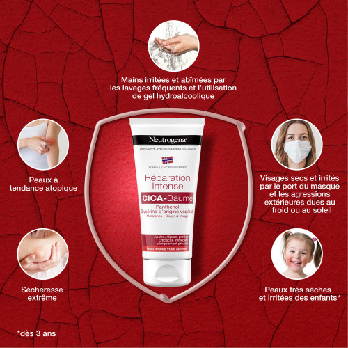 Neutrogena Cica Baume 100ml - Réparation Intense Peau Irritée