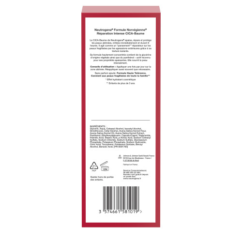 Neutrogena Cica Baume 100ml - Réparation Intense Peau Irritée