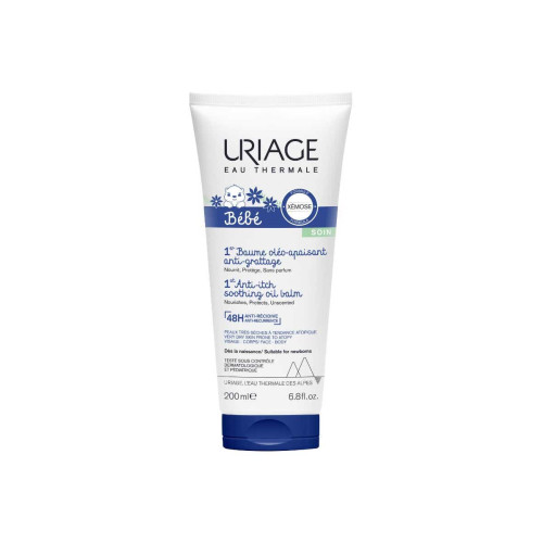 Uriage Bébé 1er Baume Oléo-Apaisant 200ml - Soulage Peaux Sèches