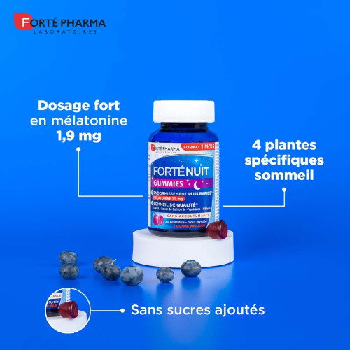 Forté Nuit Gummies FORTE PHARMA - Sommeil de qualité 30 Gommes