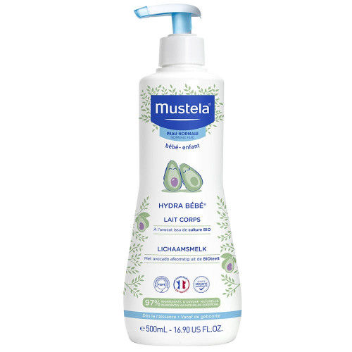 Mustela Hydra Bébé Lait Corps Avocat 500ml - Hydratation Intense