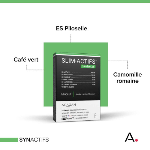ARAGAN SynActifs SlimActifs - 30 gélules pour perte de poids efficace