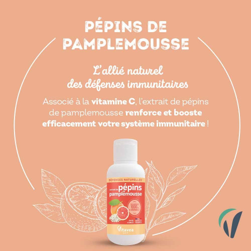 Nutrisante Pépins Pamplemousse 50ml - Boost Immunitaire