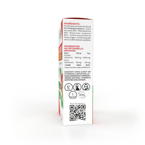 ARKOPHARMA Azinc Acérola Bio 30 Comprimés - Boost Immunité et Vitalité