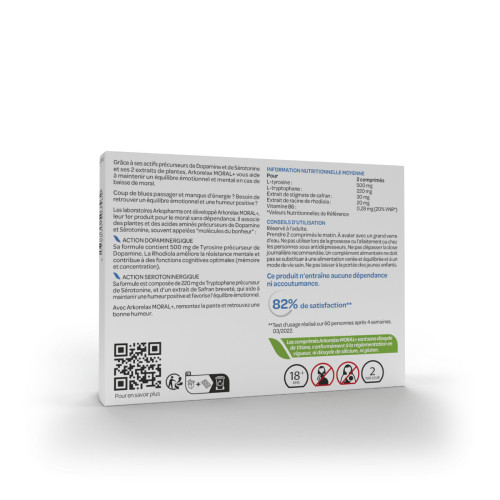 Arkopharma Arkorelax Moral+ 60 Comprimés - Boosteur de Bonheur
