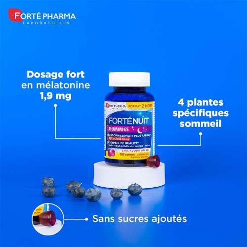 Forté Nuit 60 Gummies FORTE PHARMA - Sommeil de qualité