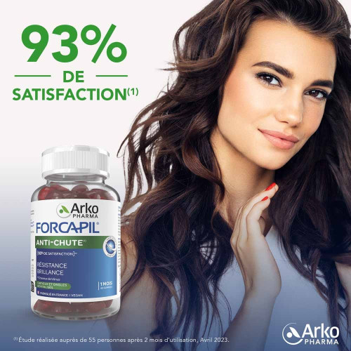 Arkopharma Forcapil Anti-Chute 60 Gummies - Stoppe la chute de cheveux
